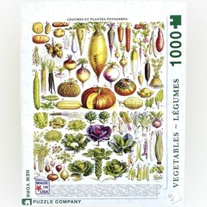 New York Puzzle Company 1000 piece puzzle. Vegetables & Legumes.